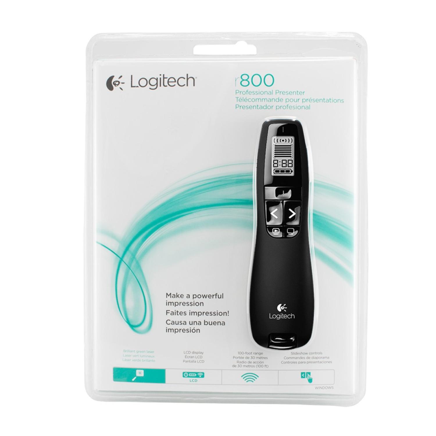 Professional　Presenter　 R800 Logitech R800 Pro Presentation Remote with LCD Display